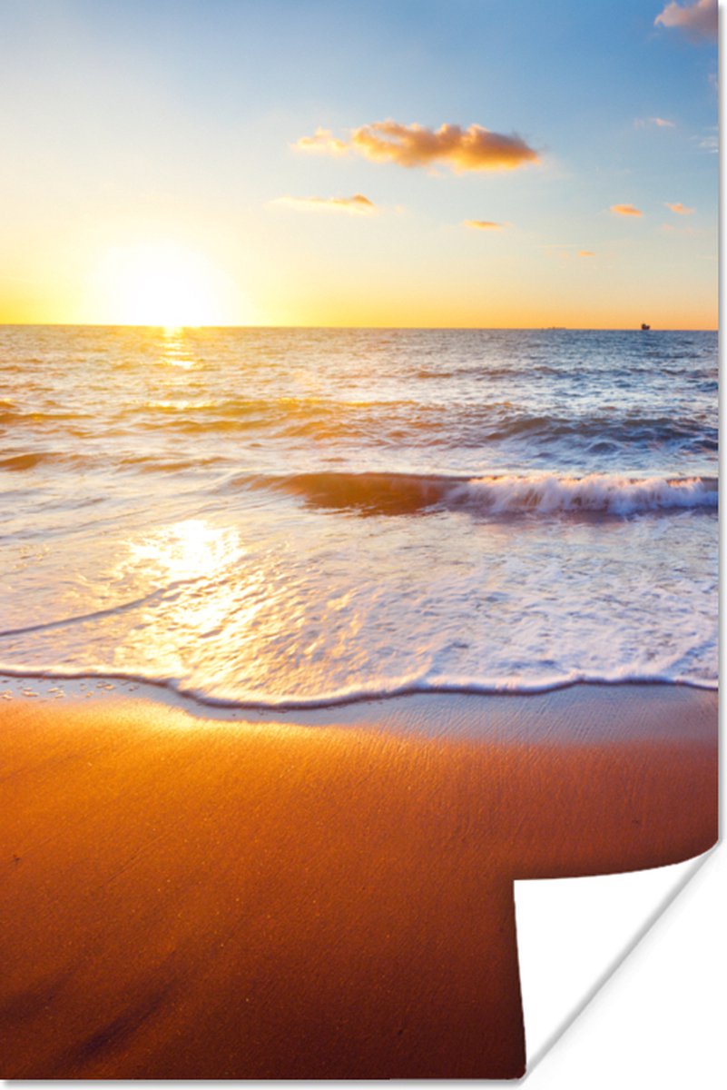 Poster Strand - Zee - Zon - Horizon - 40x60 cm