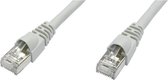 Telegärtner L00005A0027 RJ45 Netwerkkabel, patchkabel CAT 6A S/FTP 10.00 m Grijs Vlambestendig, Snagless, Vlambestendig