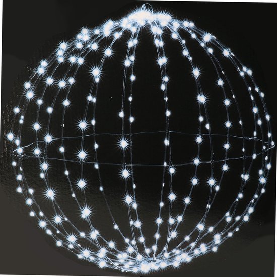 Lichtbol Metaal - Kerstverlichting Met Timer - Extra Warm Wit