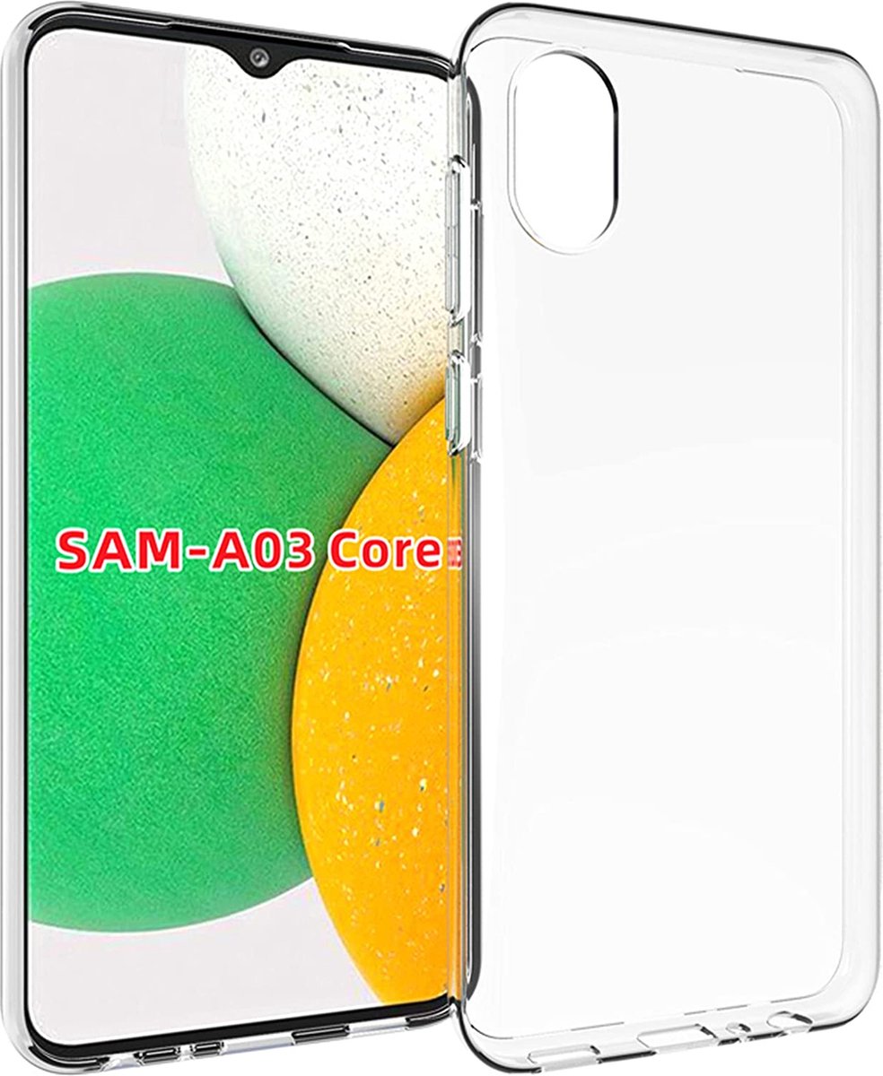 Silicone hoesje transparant Geschikt voor: Samsung Galaxy A03 Core