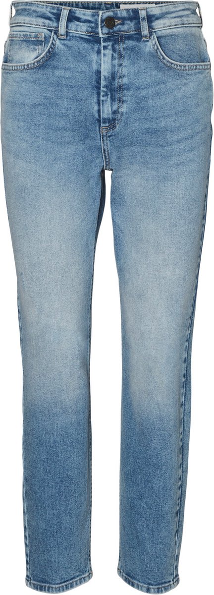 Noisy may Jeans Nmmoni Hw Ank Jeans Az236lb Noos 27023701 Light Blue Denim Dames Maat - W29 X L30