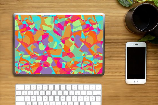 Sticker pour ordinateur portable - 14 pouces - Lampe à lave - Arc-en-ciel - Motifs - Hippie - 32x5x23x5cm - Autocollants pour ordinateur portable - Skin pour ordinateur portable - Housse