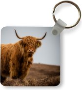 Sleutelhanger - Uitdeelcadeautjes - Schotse Hooglander - Duin - Gras - Plastic