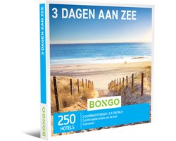 Bongo Bon - 3 Dagen Aan Zee Cadeaubon - Cadeaukaart cadeau voor man of vrouw | 250 hotels aan de kust