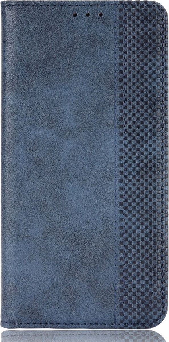 Mobigear Telefoonhoesje geschikt voor HONOR X7 Hoesje | Mobigear Sensation Bookcase Portemonnee | Pasjeshouder voor 3 Pasjes | Telefoonhoesje voor Pinpas / OV Kaart / Rijbewijs - Blauw