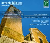 Fabrizio Meloni & Quartetto Leonardo - Mozart: Clarinet Quintet K. 581 / Brahms: String Quartet (CD)