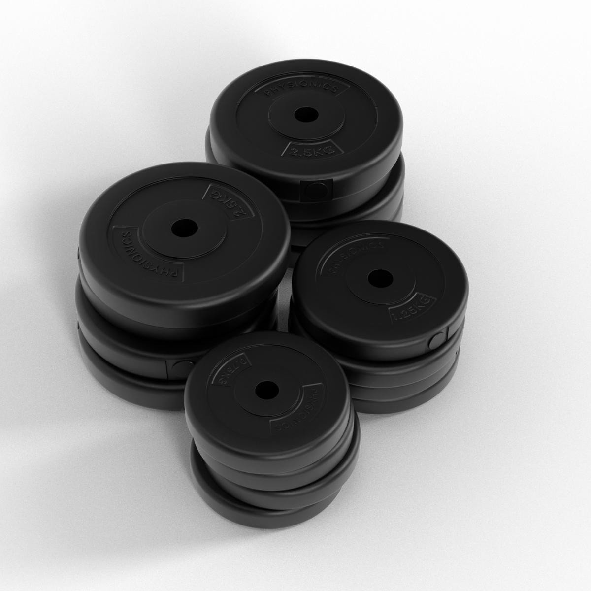 Physionics® Dumbbell set - 30 of 40 kg, 25 mm, van kunststof en staal, stersluitingen, halterstangen, korte halterset, krachttraining, gewichten (30 kg (kunststof gecoate stalen stang Physionics® Dumbbell set - 30 of 40 kg, 25 mm, van kunststof en staal, stersluitingen, halterstangen, korte halterset, krachttraining, gewichten (30 kg (kunststof gecoate stalen stang