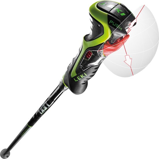 Leki Airfoil 3D - Noir-vert pâle-blanc - Taille 110cm