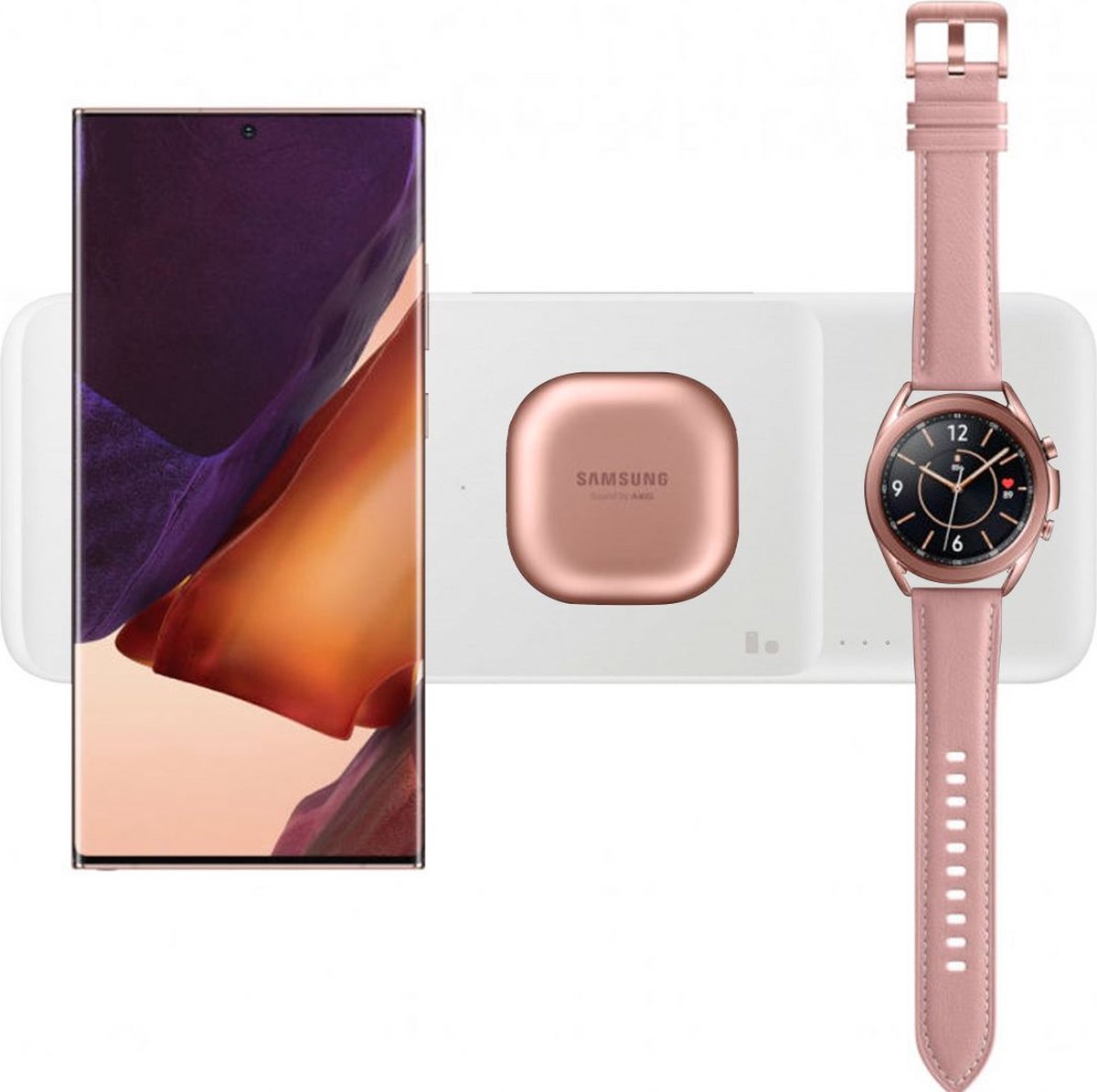 Samsung Wireless Charger Trio Smartphone / Galaxy Watch / Galaxy Buds - Wit