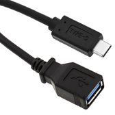 BeMatik - Kabel OTG USB-C 3.0 Male naar USB-A 3.0 Female 20cm