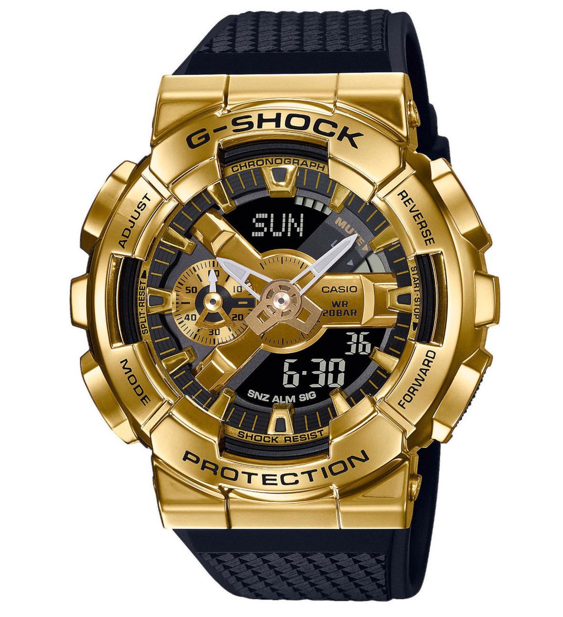 Casio G-Shock GM-110G-1A9ER Horloge - Kunststof - Zwart - Ø 45 mm