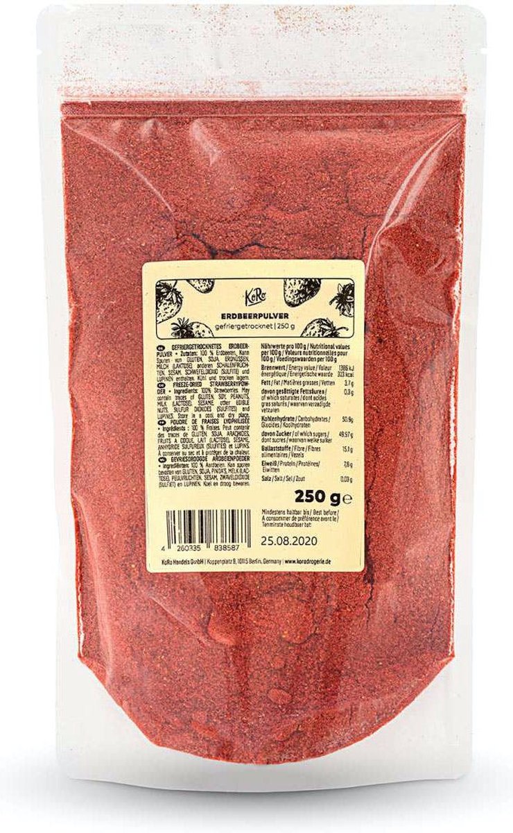 KoRo | Gevriesdroogde aardbeienpoeder 250 g