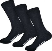 BENYSØN 6-paar Bamboe sokken - Naadloos - Unisex - 46 - Zwart