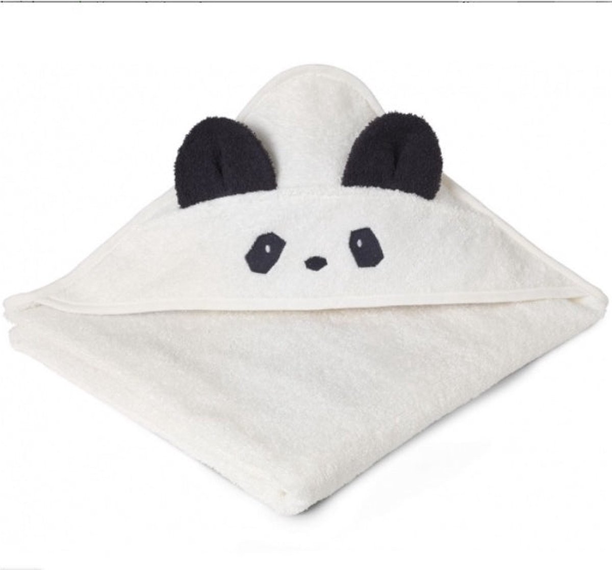 Liewood Augusta Junior Panda Handdoek met capuchon - Wit