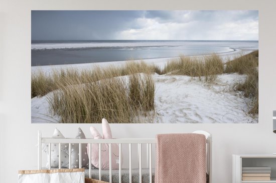 Stickers muraux - Mer du Nord - Dunes - Water - 160x80 cm - Feuille adhésive