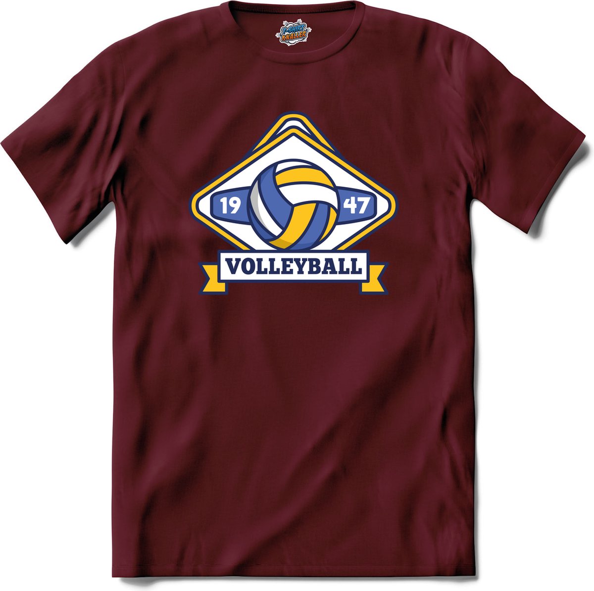 Volleybal sport - T-Shirt - Dames - Burgundy - Maat XL