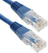 BeMatik - 3 m blauwe Cat.6 UTP Ethernet-netwerkkabel
