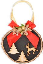 3D Wood Design Gnome Ornament Handmade Paint - Gnoom - Kerstboom Versiering - 2022 kerstboomhangers- Kerst Kabouter - Kabouters - Kerst Houten Ornament - Kerstdecoratie - Christmas Gift - Kerstcadeau - Kerstversiering