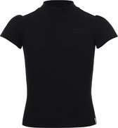 LOOXS 10sixteen 2301-5414-090 Meisjes T-Shirt - Maat 116 - Zwart van 35% Cotton 65% Polyester