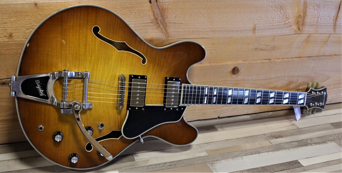 Eastman T486B Goldburst - Elektrische gitaar - bruin