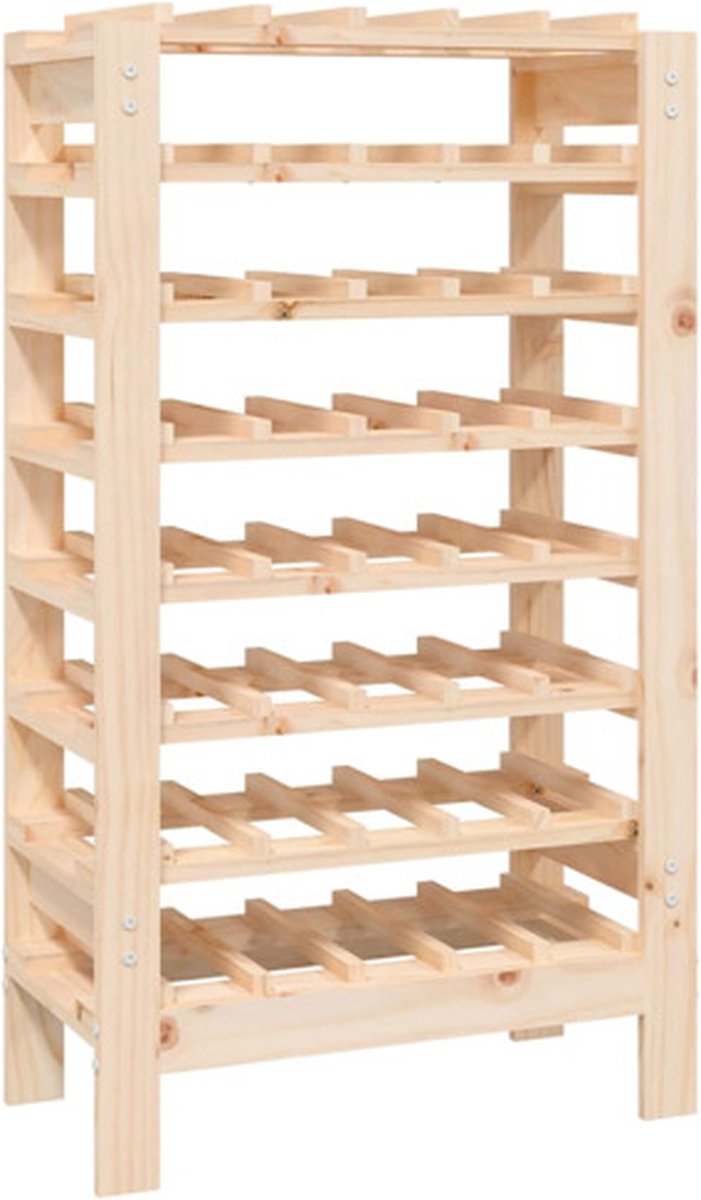 vidaXL - Wijnrek - 61,5x30x107,5 - cm - massief - grenenhout