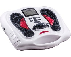 BioEnergiser Circulation Maxx Leg Revitaliser Bloedcirculatieapparaat - Voetmassage Spiersimulatie - Verbeter de bloedsomloop in benen en voeten - Ems/Tens apparaat leg trainer, spierstimulatie, incl. gel pads voor massage schouders en rug