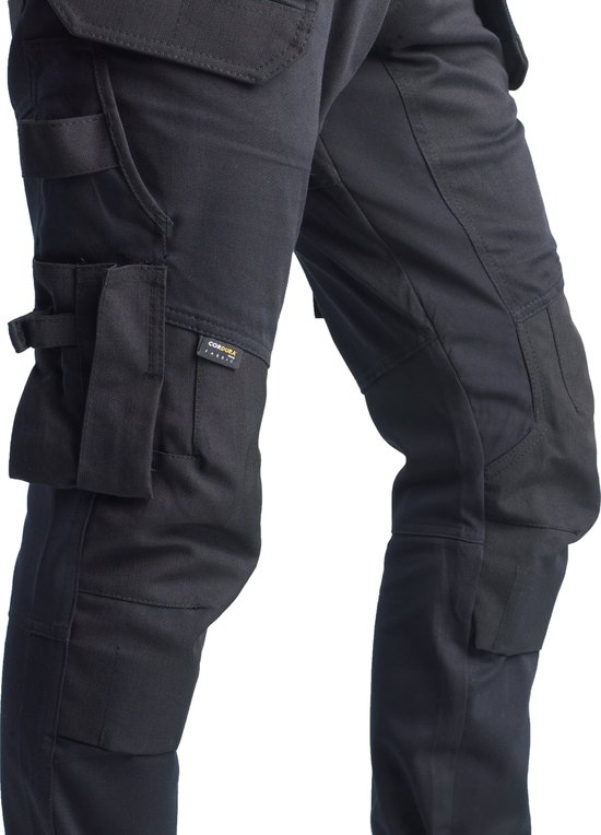 BITCO- OISE Water de travail stretch Homme Poches genouillères hydrofuges et oléofuges Renforcées en Cordura