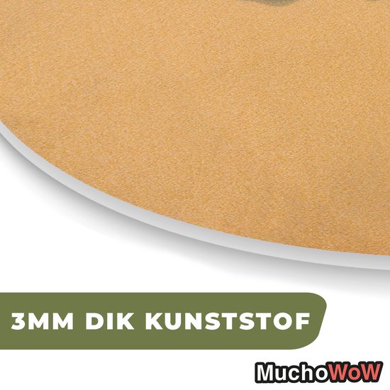 Décoration murale Murale Bio - Décoration murale- Plage - Eté - Mer - 90x90 cm - Forme miroir organique sur plastique