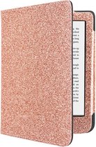Hoesje Geschikt voor Kobo Clara 2E Sparkle Sleepcover - Book Case Hoes Cover - Roze
