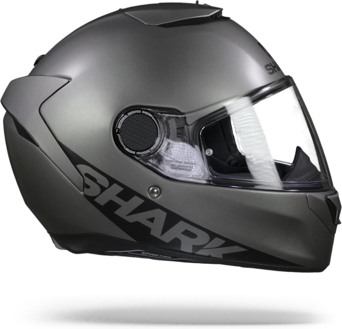 SHARK SPARTAN 1.2 BLANK Motorhelm integraalhelm Mat Antraciet Mat - Maat XL – foto 7