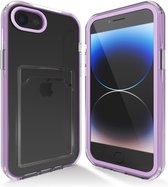 ShieldCase compatible avec Apple iPhone 7 étui porte-cartes pare-chocs - violet