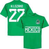 Mexico H. Lozano 22 Team T-Shirt - Groen - XXL