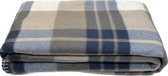 Couverture Polaire - Carreaux - 160x200cm - Polyester - Blauw, Turquoise, Grijs - Couverture TV - Plaid - Couverture Chaude Pour Le Canapé - Blanket Polaire - Blanket Chaude Pour Le Canapé