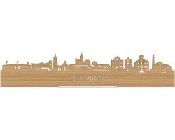 Standing Skyline Sittard Bamboe hout - 40 cm - Woon decoratie om neer te zetten en om op te hangen - Meer steden beschikbaar - Cadeau voor hem - Cadeau voor haar - Jubileum - Verjaardag - Housewarming - Aandenken aan stad - WoodWideCities