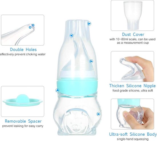 Supvox 3 stuks zuigelingenmedicijnen dispenser baby vloeistof