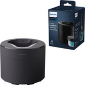 Philips Quick Clean Pod - QCP10/01 - Station de nettoyage pour Rasoirs électriques pour hommes + 1 cartouche - Zwart