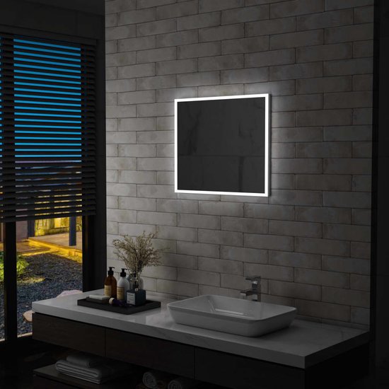The Living Store Miroir de salle de bain éclairage LED 60x50 cm - testé IP44
