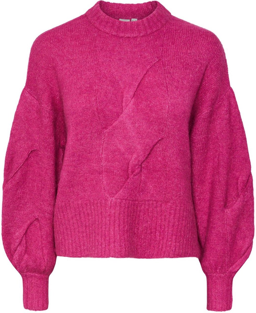 Y.A.S. Lexu LS Knit Pullover Rose Violet