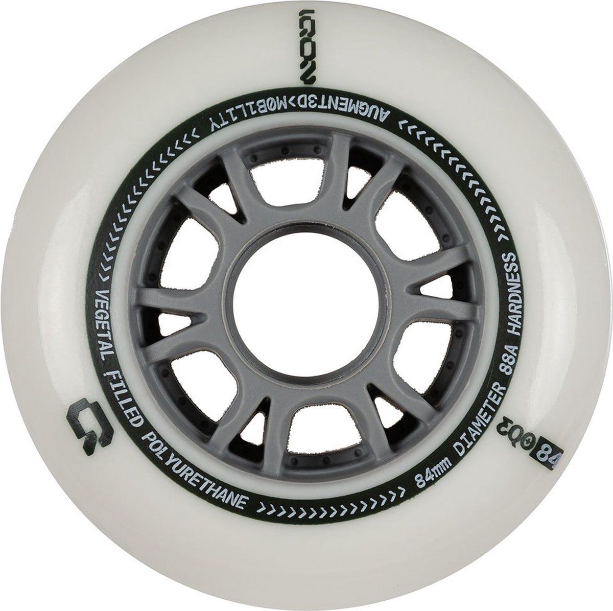 Iqon Eqo 84 88a Schaatswielen 4 Eenheden Goud 84 mm
