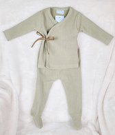 Mac Iusion Rib Baby Pakje 2-dlg | Overslag | Olijf groen | Newborn | maat 50 | BAS10