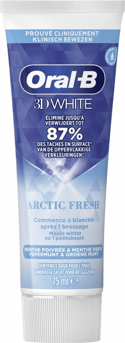 ORAL-B tandpasta 3D White - Arctische frisse - 75 ml