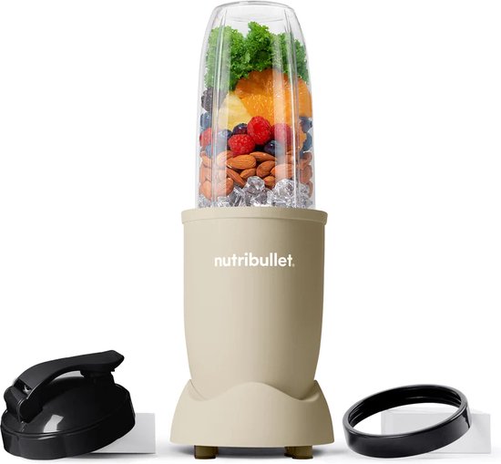Nutribullet Exclusive Pastel - Blender - 900 Watt - Smoothie Maker - Incl. To Go Accessoires & Digitaal Receptenboek - Sand