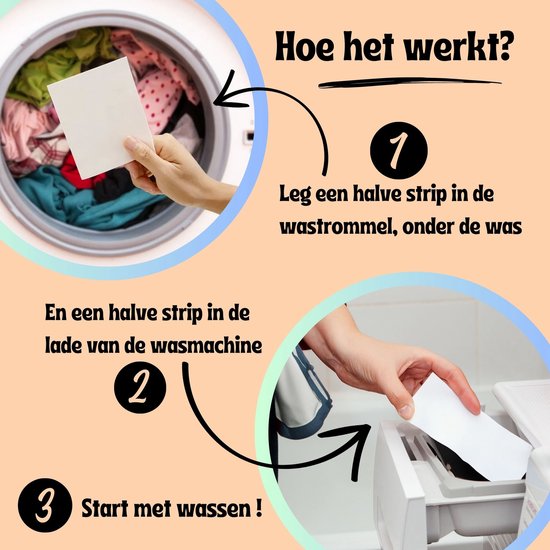 BambiClean Wash Strips Spring Dream - 120 lavages - Lingettes détergentes écologiques - Bandes détergentes