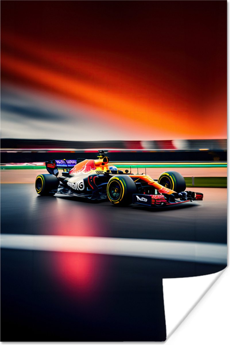 Poster Auto - Formule 1 - Circuit - Raceauto - 80x120 cm