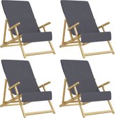 vidaXL-Strandhanddoeken-4-st-400-g/m²-60x135-cm-stof-antracietkleurig