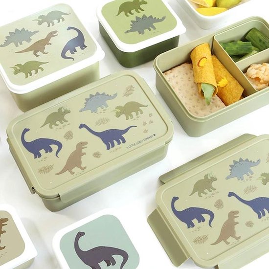A Little Lovely Company - Bento brooddoos lunchbox broodtrommel - Dinosaurussen - A Little Lovely Company