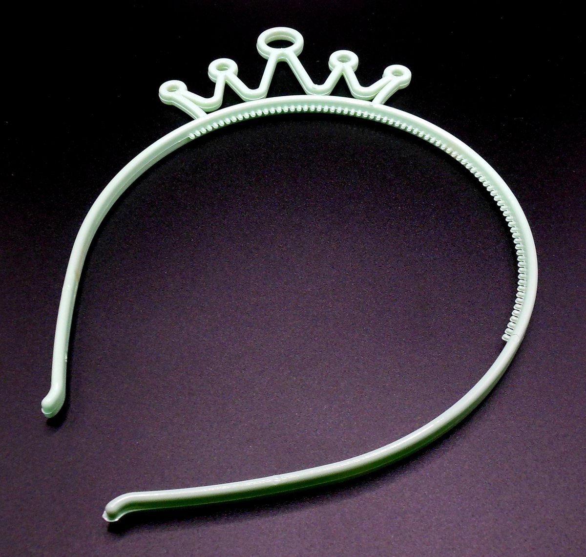 Diadeem met kroontje mintgroen - kinderfeestje - verjaardag
