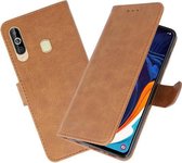 Bookstyle Wallet Cases Hoesje voor Samsung Galaxy A60 Bruin