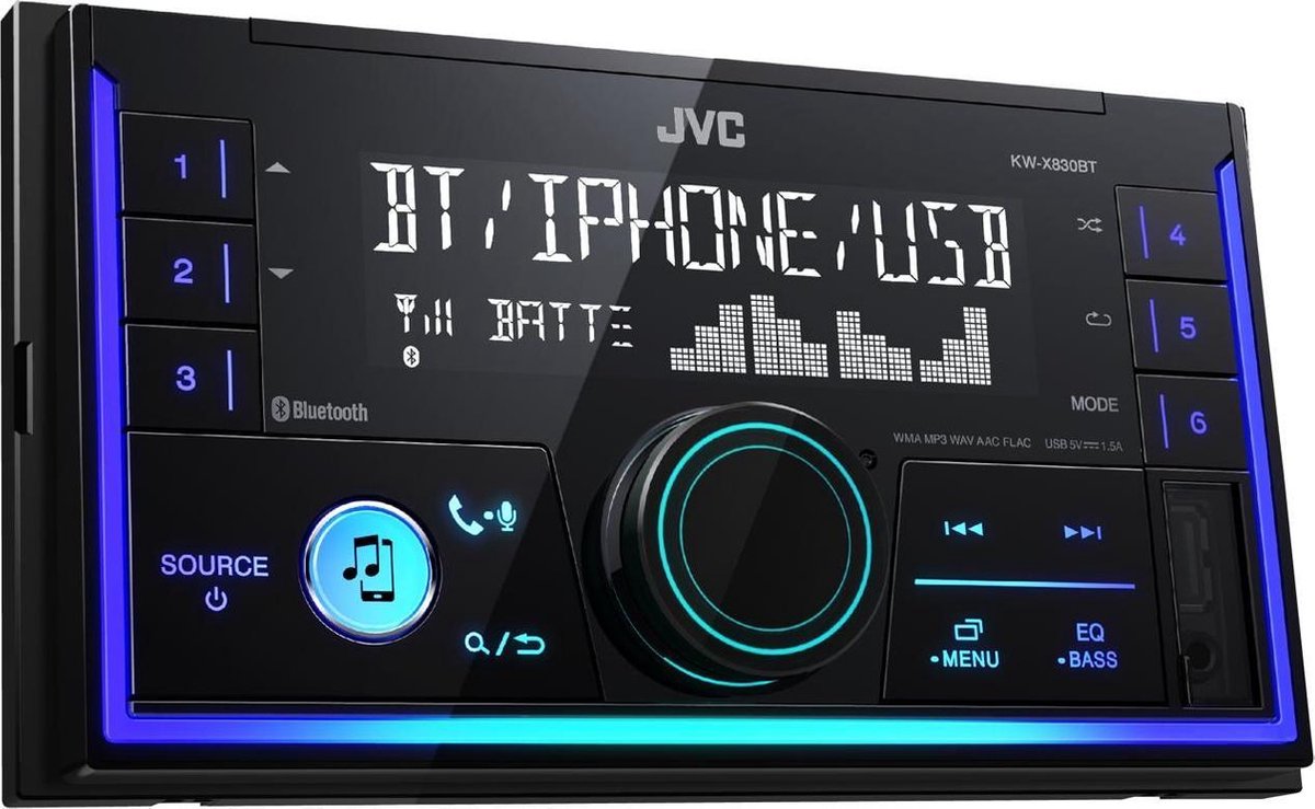 JVC KW-X830BT - Autoradio met bluetooth (2-DIN) | bol.com