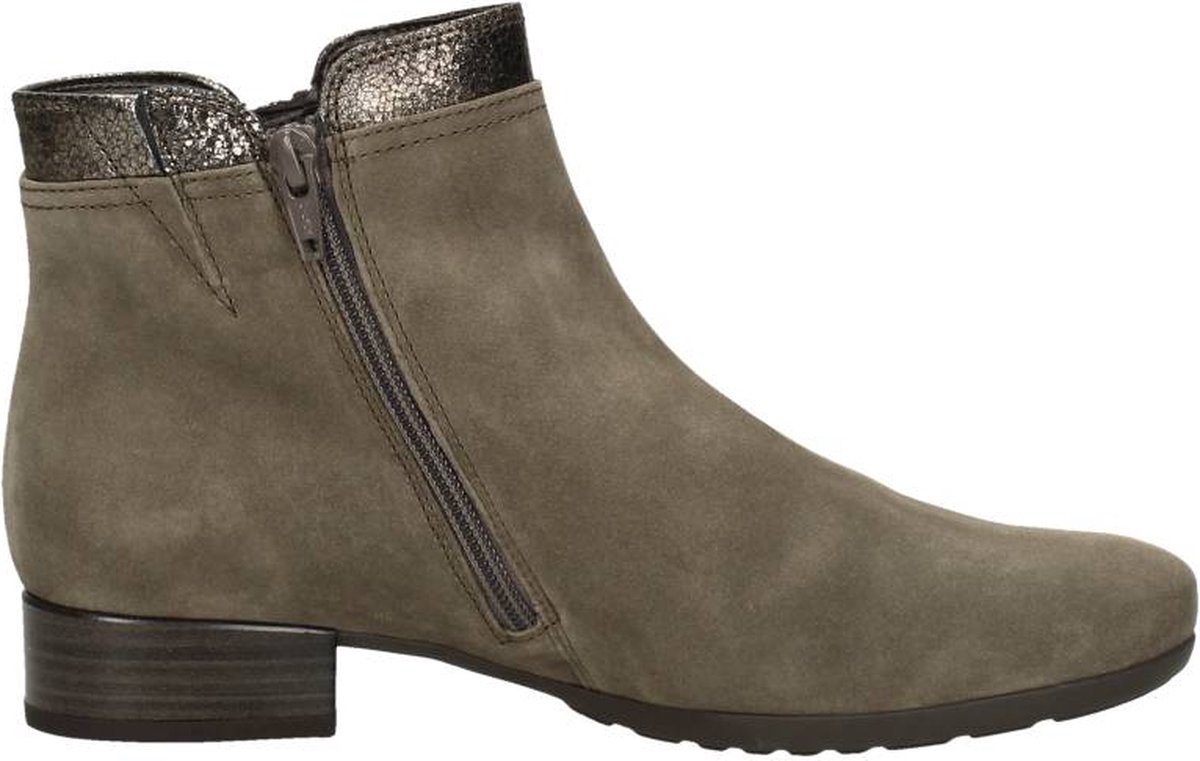 Laarsjes kalfssuèdeleer Van Gabor beige